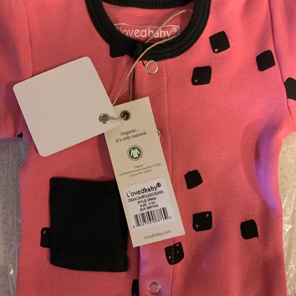 L'oved Baby Short Sleeve Romper NWT - Picture 3 of 4
